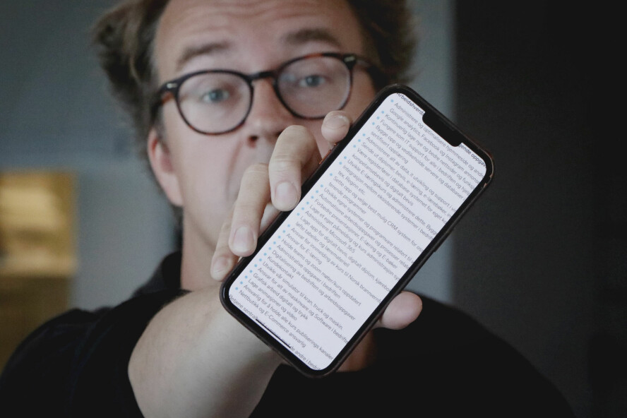 Denne jobbannonsa gikk nærmest viralt denne uka, men Ole Petter Baugerød Stokke synes den forvarer en liten forsvarstale. 📸: Mattis Vaaland