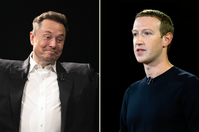 Elon Musk utfordret nylig Mark Zuckerberg på Twitter til en 'cagefight'. Zuckerberg takker ja. 📸: AFP / NTB