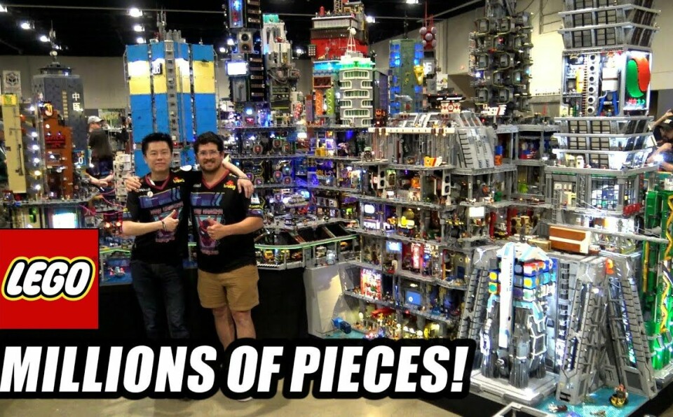 Massive LEGO Cyberpunk City Built by 80 People! New Hashima at Brickworld Chicago 2023