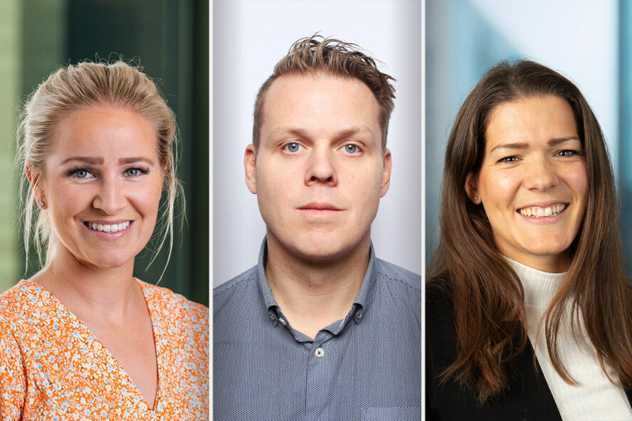 Ingrid Syrstadeng, Lars Kirkhus og Heidi Gulli kommer med tips til hvordan du sikrer drømmejobben etter sommerstudent-tiden. 📸: NAV/Sparebank1/Sopra Steria