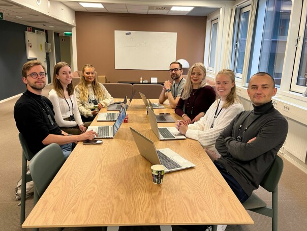 Sommerstudent-gjengen i Politiets IT-enhet. 📸: Politiet