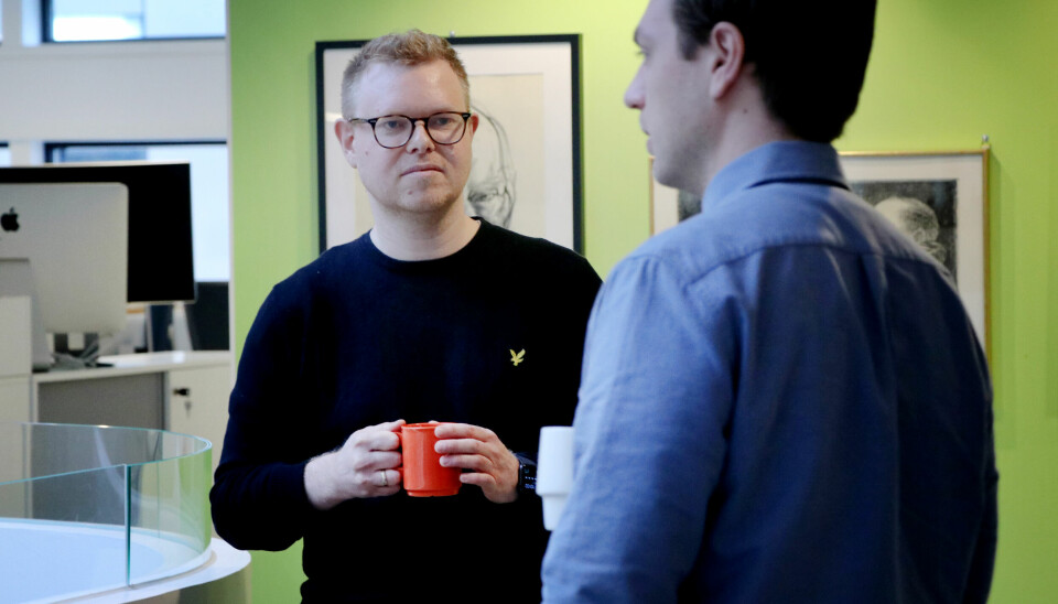 Jørgen reflekterer rundt endringene i jobbmarkedet i utviklingsbransjen i ukas kode24-timen. 📸: Ole Petter Baugerød Stokke