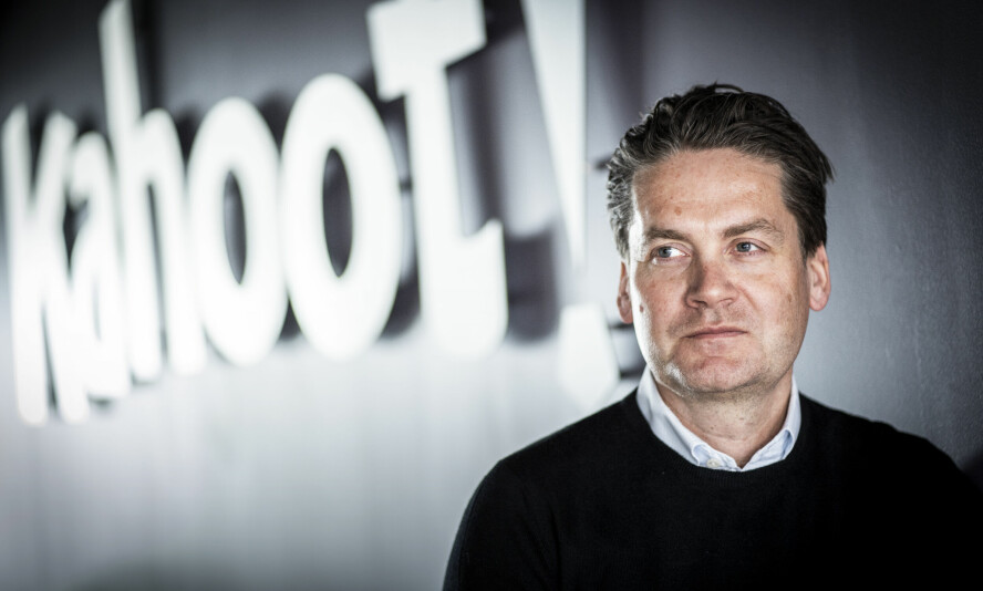 Kahoot skriver i børsmeldingen at de anbefaler budet, som er på 35 kroner per aksje, til sine eiere. Her: Konsernsjef i Kahoot Eilert Hanoa. 📸: Ole Berg-Rusten / NTB