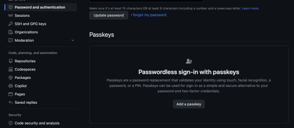 Nå kan du logge på GitHub uten passord