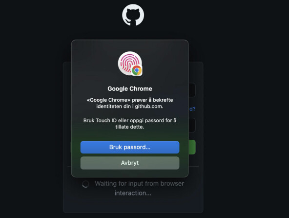 Nå kan du logge på GitHub uten passord