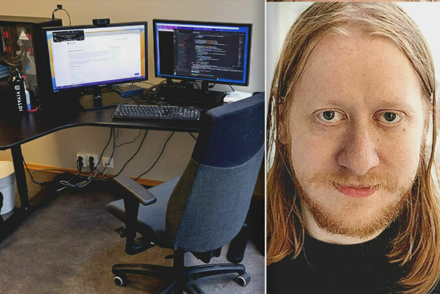 - Jeg arbeider generelt med kode relatert til backend av Vivaldi-nettleseren og jobber med forskjellige patcher eller utvidelser til Chromium koden, forteller Julien Picalausa. 📸: Privat