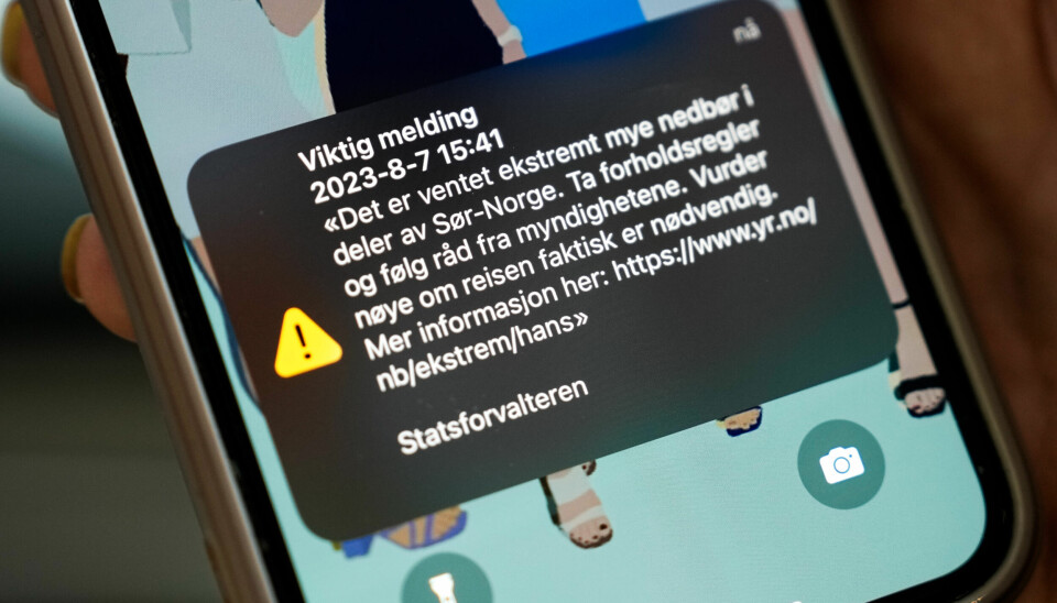 Enkelte fikk nødvarselet mange ganger. 📸: Beate Oma Dahle / NTB