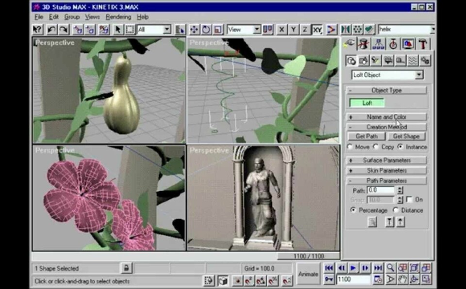3D STUDIO MAX KINETIX DEMO 1996
