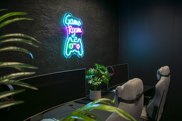 Fra Samsung-loungen. 📸: Kurt Lekanger