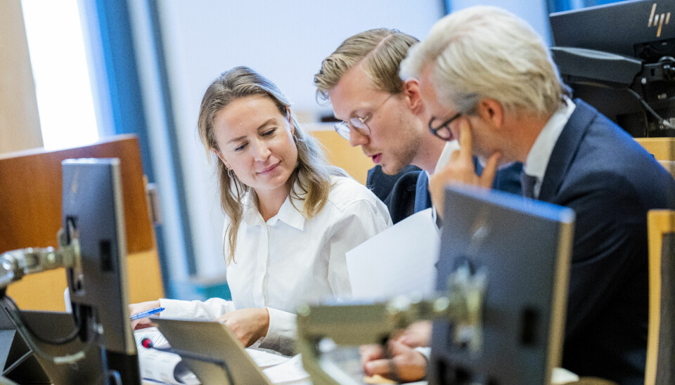 Regjeringsadvokat Hanne Inger Bjurstrøm Jahren i Oslo Tingrett under tvistesaken mellom Facebook Norway AS og Datatilsynet. Meta har begjært Oslo tingrett om midlertidig forføyning for å stoppe iverksettelsen av Datatilsynets forbud fra 14. juli. Datatilsynet grep inn mot atferdsbasert markedsføring på Facebook og Instagram. Selskapene er ilagt en tvangsmulkt på 1 million kroner per dag. De begynte å løpe 14. august. 📸: Fredrik Varfjell / NTB