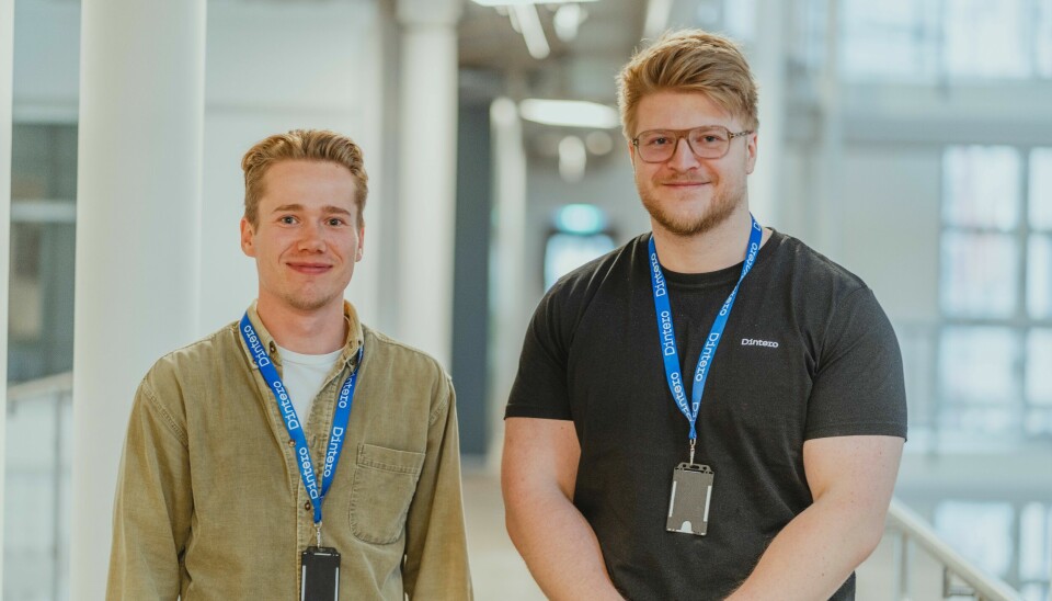 Herman Platou og Maximilian Von Stephanides har fått jobb som utviklere i Dintero. 📸: Dintero
