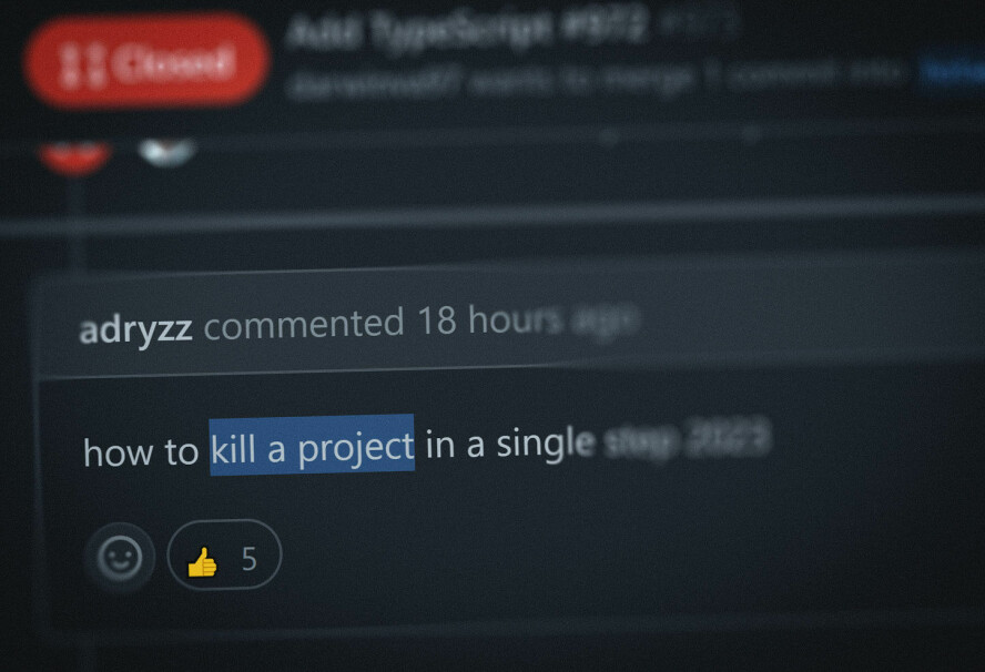 På GitHub får Turbo-prosjektet og dens skaper kjørt seg, etter å ha gått bort fra TypeScript. 📸: Ole Petter Baugerød Stokke