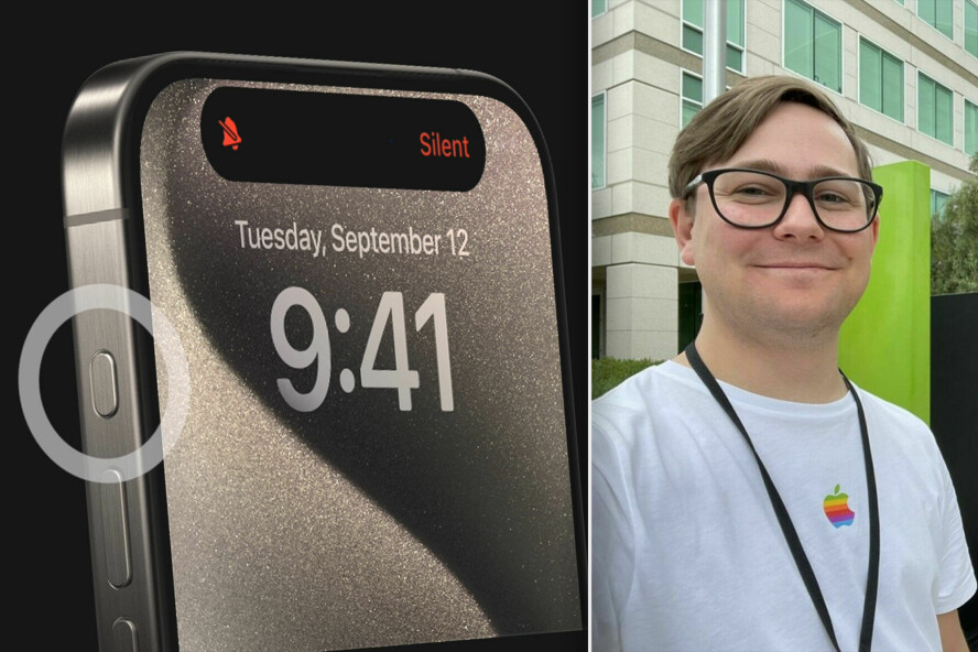 Petter Klingen Wright sier at som utvikler var det som Apple kaller for 'action button' mest interessant. 📸: Privat