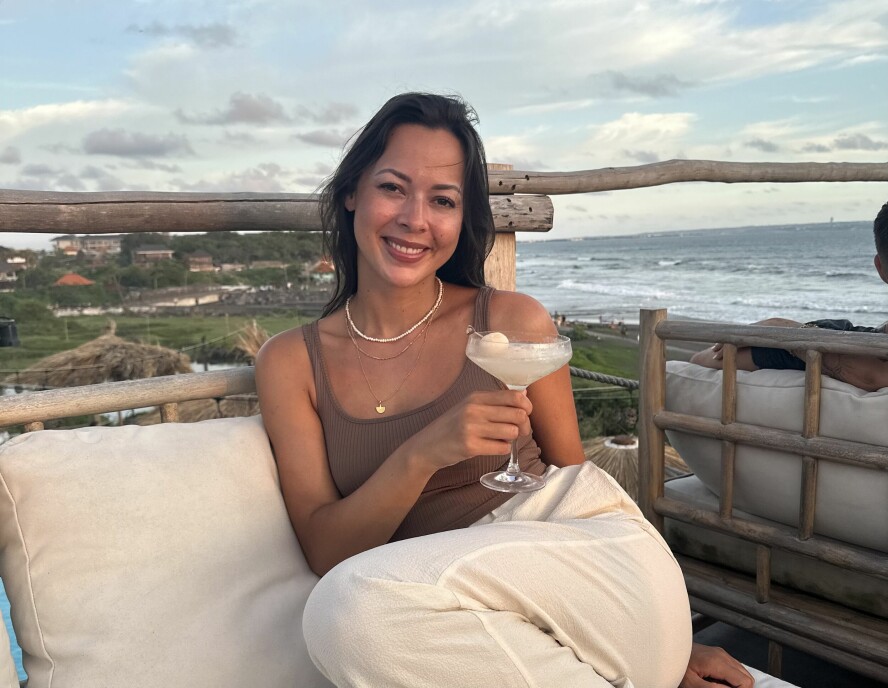 Jeg elsker at utvikleryrket er fleksibelt og at det går an å kombinere ferie med remote jobbing! Her i Pererenan på Bali, skriver Silje Christensen. 📸: Privat