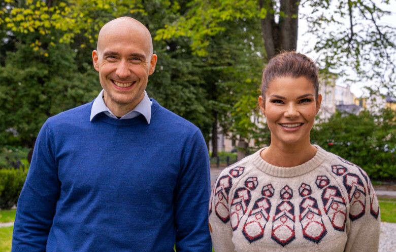 Roger Hoem-Martinsen er ny kvalitetsdirektør i Forte Digital, her sammen med teknologidirektør Monica Beate Tvedt.