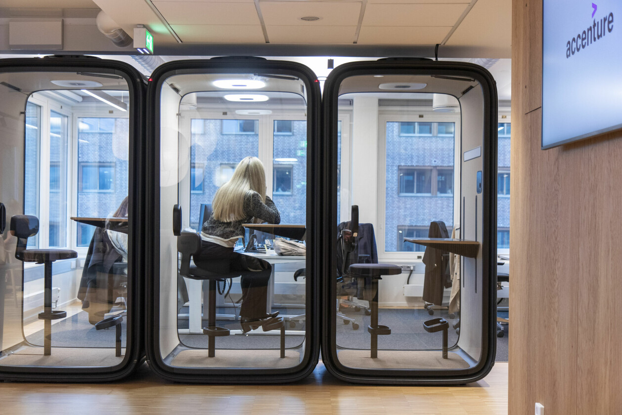 Det er mange steder man kan trekke seg tilbake hvis man trenger arbeidsro. 📸: Kurt Lekanger