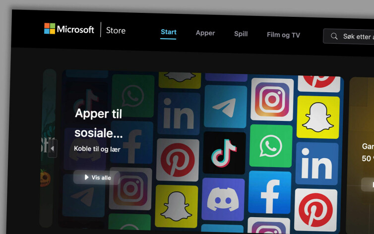 Den gamle React-kodebasen til web-versjonen av Microsoft Store er kastet på skraphaugen. 📸: Skjermbilde fra apps.microsoft.com