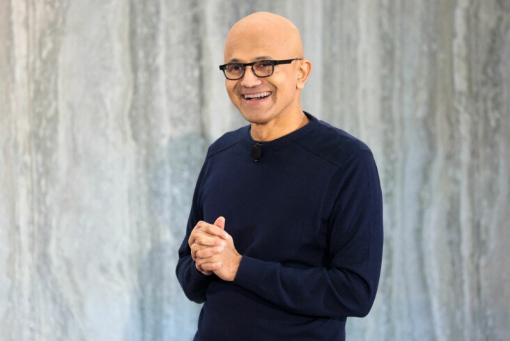 Oppkjøpet av Activision vil gjøre Microsoft til verdens tredje største innen spillindustrien, målt etter inntekt. Her: Microsoft-sjef Satya Nadella. 📸:Jason Redmond / AFP)