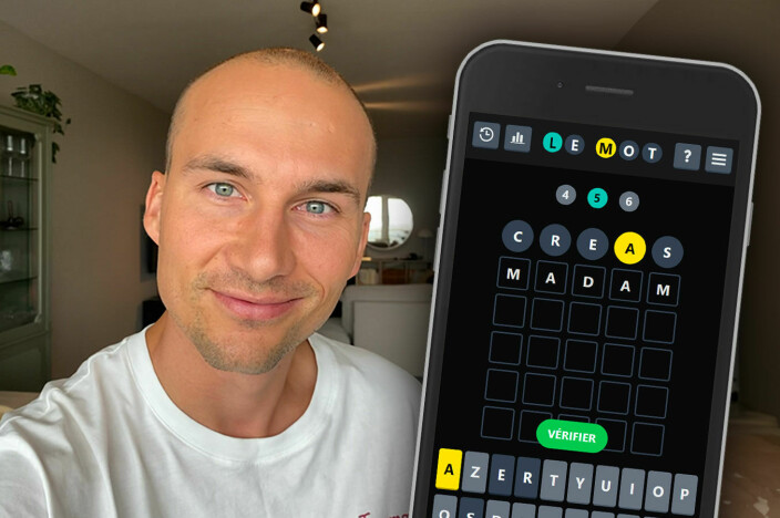 - Ikke alle kan si de har et hobbyprosjekt som har blitt truet på livet, skriver Vegard Flatøy, om opplevelsen av å lage den fransk Wordle-klonen Le Mot. 📸: Privat / kode24