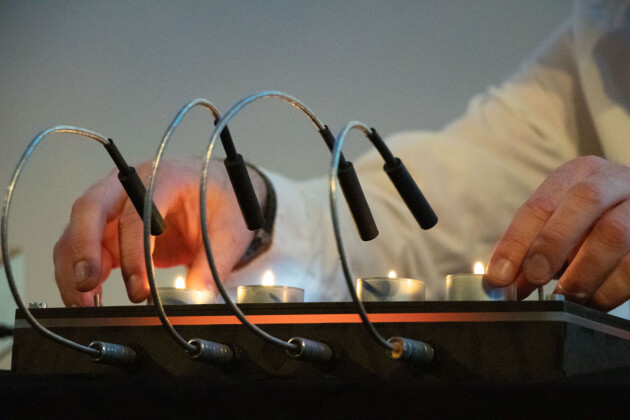 Telys kan også lage musikk! Fra Captain Credibles opptreden på kode24-dagen. 📸: Kurt Lekanger