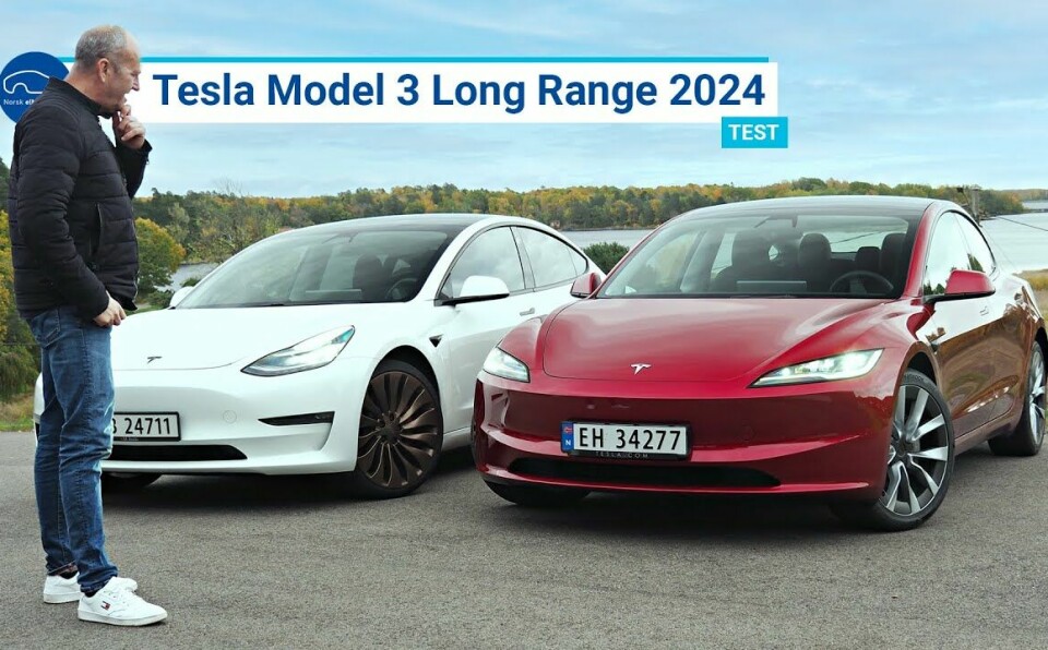 Test av nye Tesla Model 3 - se forskjellene etter faceliften