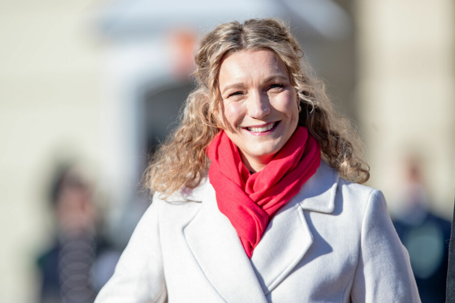 Digitalisering- og forvaltningsminister Karianne Tung (Ap) svarer på det utviklere lurer på. 📸: Emilie Holtet / NTB
