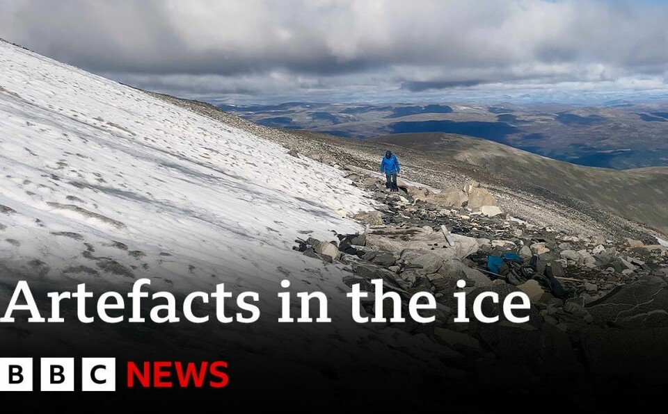 Melting ice reveals hidden Viking artefacts - BBC News