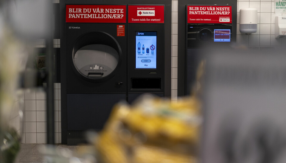 Angrepet mot Tomra i sommer førte til at 65 prosent av Tomras panteautomater gikk ned. 📸: Frederik Ringnes / NTB