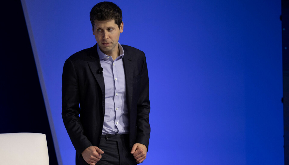 Investorene frykter at verdien på selskapet skal synke kraftig etter de siste dagenes storm i selskapet etter at Sam Altman fikk sparken som OpenAI-sjef. 📸: REUTERS/Carlos Barria
