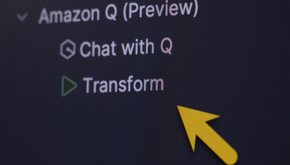 Amazon Q kan brukes til å transformere kode. 📸: Kurt Lekanger