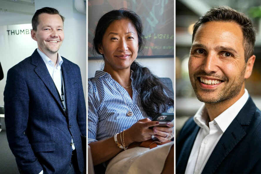Jonas Rein Tovsen i Shortcut, Anne Kristine Lund i Boitano og Marcus Sahlin Pettersen i Alv har alle millionlønn. Men noen tjener enda mer. 📸: kode24