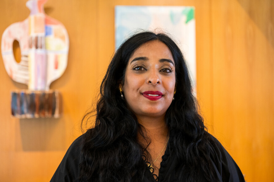 - Den norske dataspillbransjen er i kraftig vekst, sier kultur- og likestillingsminister Lubna Jaffery.. 📸: Martin Solhaug Standal / NTB