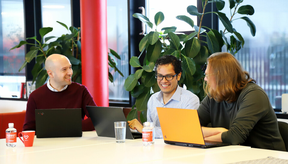 Alfonso Canterla, Arturo Opsetmoen Amador og Ask Juhl Markestad er alle utviklere i Miles. 📸: Miles