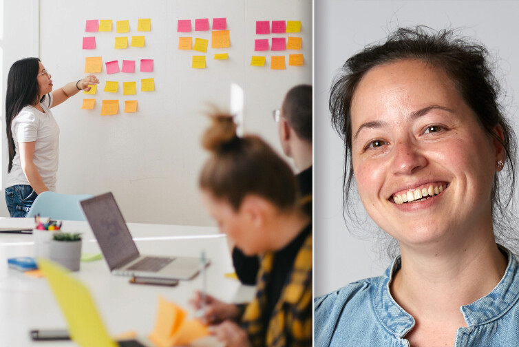 Linda Christin Halvorsen (til høyre) er leder for design i Bekk. 📸: Unsplash (Jason Goodman) / Bekk