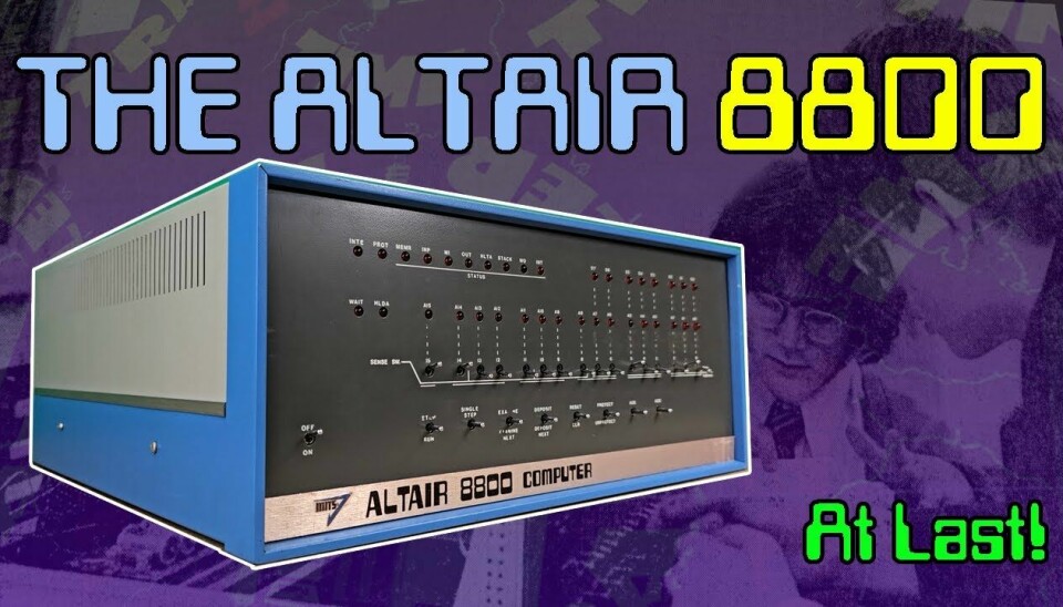 Sånn programmerte man på Altair, uten tastatur eller skjerm