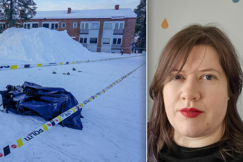 En kvinne ble i natt ble funnet død og en mann ble funnet hardt skadd i en bil i nærheten av sykehuset i Elverum. Mannen er siktet for drap. Han skal tidligere ha brukt sporingsenheter for å følge kvinnens bevegelser, som bekymrer sikkerhetsekspert Cecilie Wian. 📸: Terje Bendiksby / Privat / NTB