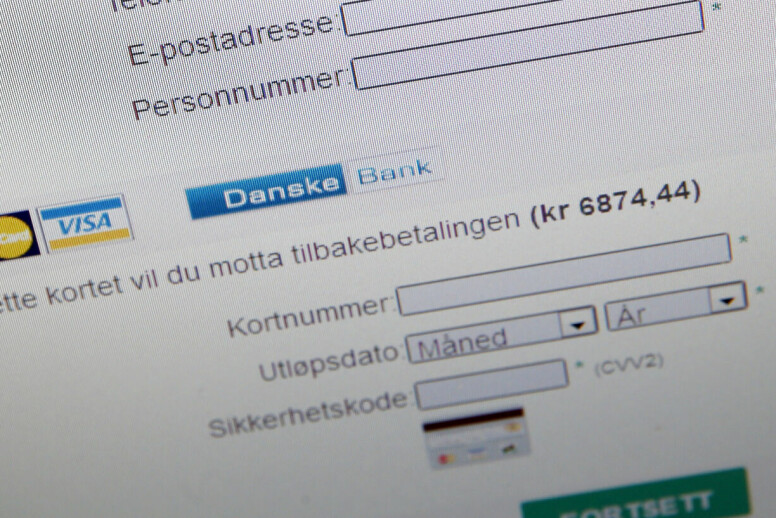 IT-ansvarlige elsker å sende ut simulert phishing, skriver Zack Korman. Her en phishing-mail som gir seg ut for å være fra Skatteetaten. Den fisker etter person og kredittkortopplysninger. 📸: Cornelius Poppe / NTB