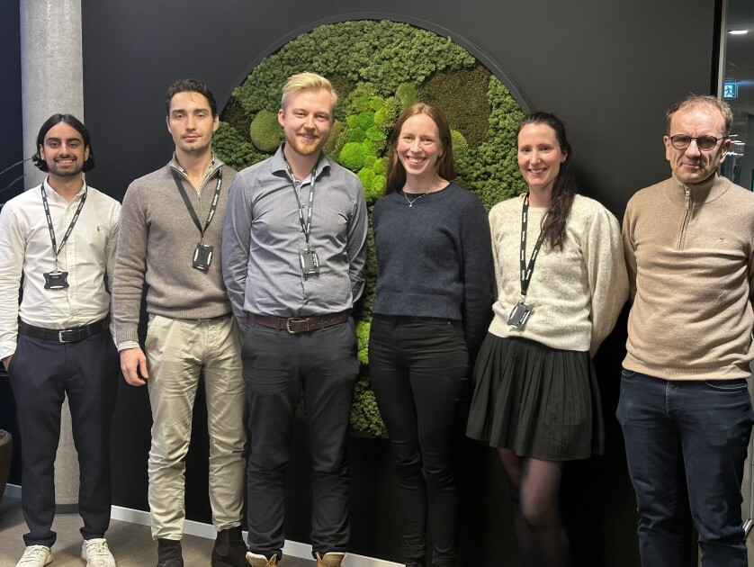 Ryan Singh Sangha, Ole Jacob Simensen, Petter Skau-Nilsen, Heidi Elisabeth Sando,
Martine Stenbro og Svein Hetland er alle nyansatte hos twoday - noen for andre gang, andre rett fra universitetet. 📸: twoday