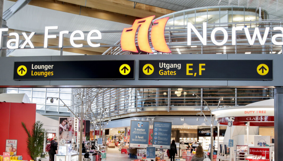 Flyplass Taxfree-løsning på norske flyplasser nede etter angrep