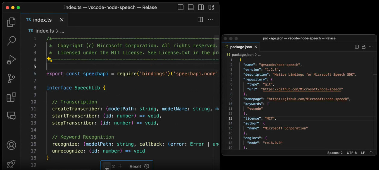 Du kan zoome inn ulikt for hvert VS Code-vindu. 📸: Microsoft