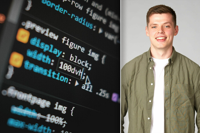 Utvikler Marcus Haaland tar deg gjennom de nye CSS-størrelsene svh, lvh og dvh. 📸: Ole Petter Baugerød Stokke / Bekk