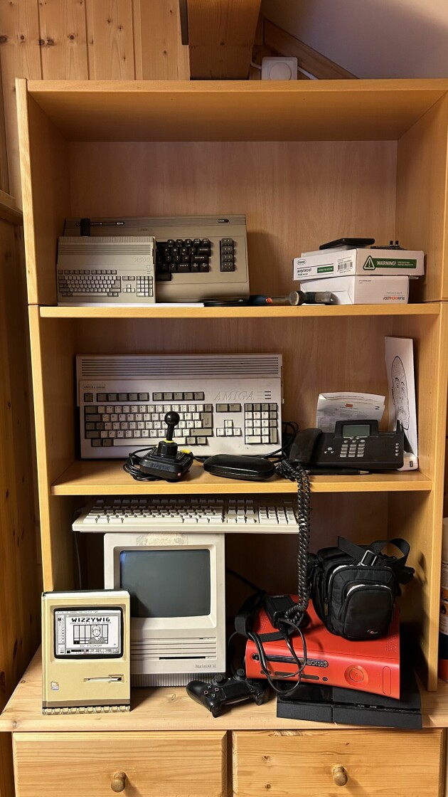 'Ellers elsker jeg retrodatamaskiner — så på hobbyrommet mitt har jeg alltid et halv dusin forskjellige.'