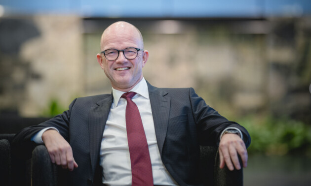 NHO-sjef Ole Erik Almlid på NHOs hovedkontor i Oslo. 📸: Stian Lysberg Solum / NTB