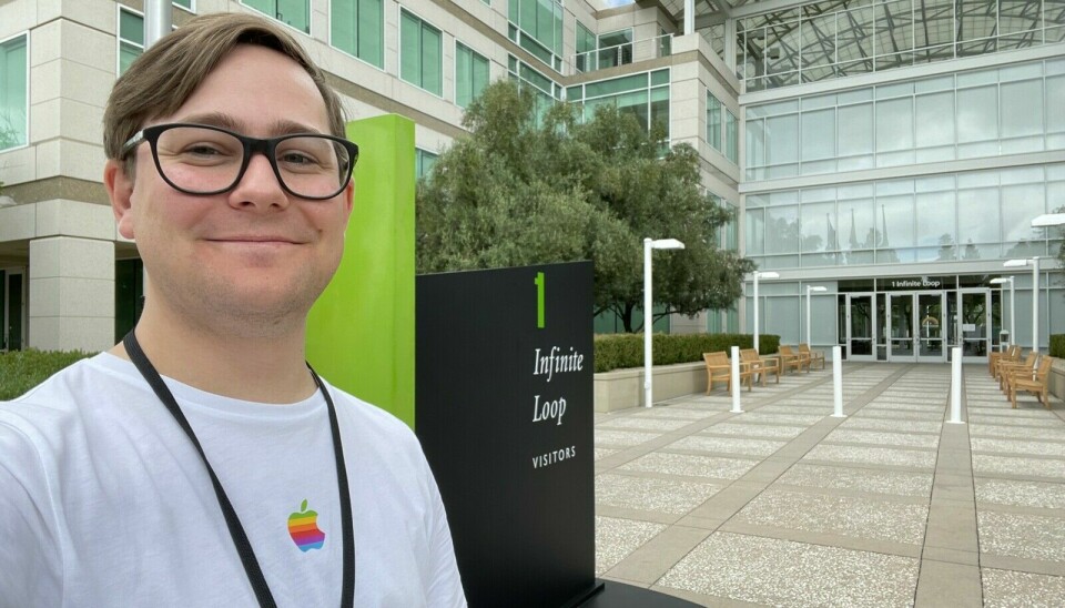 Petter Klingen Wright på Apples utviklerkonferanse WWDC i Silicon Valley i 2022. 📸: Privat