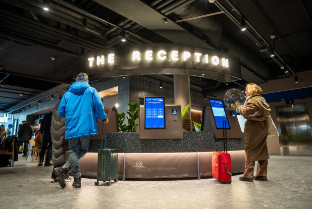 Innsjekkingsboksene er på plass blant annet ved Citybox' hoteller i Helsinki og Bergen. 📸: Citybox