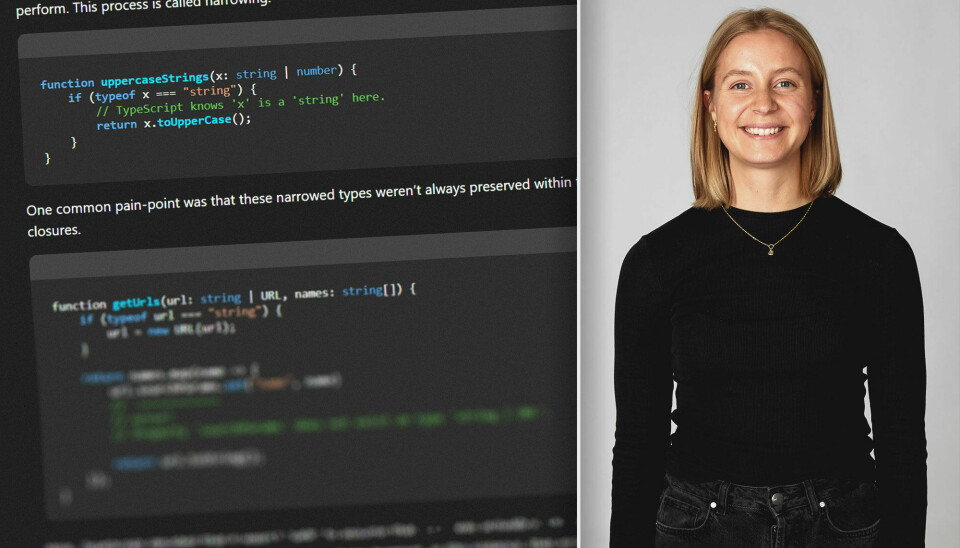'TypeScript 5.4 er nå lansert, og med det kommer også en rekke nye ting' skriver Emilie Lia-Rognli. 📸: kode24 / Bekk