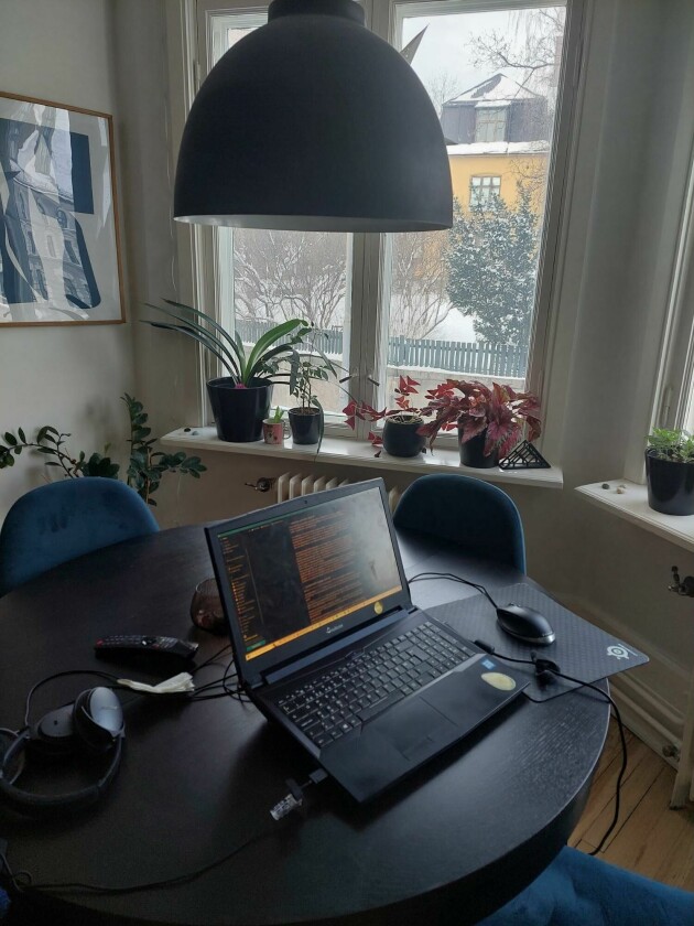 Som man kanskje kan se, så har jeg et ganske spartansk hjemmekontor.