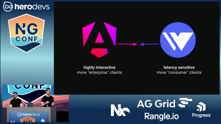 Angular og Wiz har hver sine fordeler, nå skal Google prøve å kombinere det beste fra begge rammeverkene. 📸: Skjermbilde fra YouTube / NG Conf