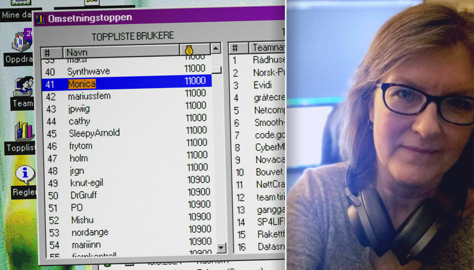 Bak brukernavnet 'Monica' i årets påskekrim skjulte Monica Nikolaisen seg – en 52-åring som ble utvikler som 50-åring. 📸: Privat / kode24
