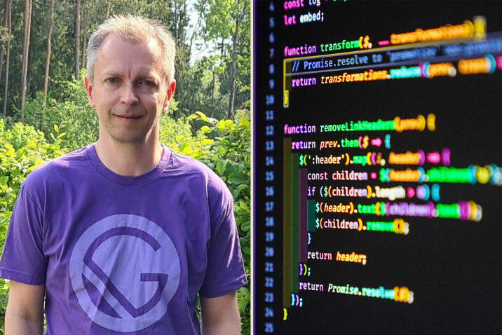 Selv om artikkelforfatteren kler Gatsby-T-skjorten fra 2020, ville han ikke ha valgt samme teknologi i 2024. Eller JQuery... 📸: Privat / Unsplash
